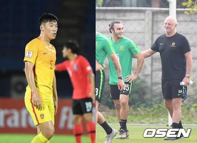 [OSEN=송클라(태국) 방콕(태국), 곽영래 기자] 중국의 주천제(좌), 호주의 니콜라스 다고스티노(우)/youngrae@osen.co.kr