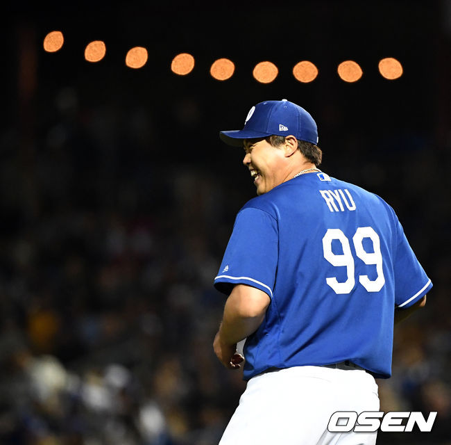 [OSEN=글렌데일(美애리조나), 지형준 기자]류현진이 미소짓고 있다./jpnews@osen.co.kr