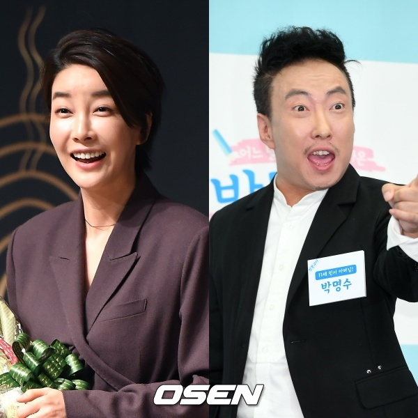 [사진=OSEN DB] 배우 진서연(왼쪽)과 코미디언 박명수(오른쪽)가 코로나19 관련 소신발언으로 찬반 논쟁을 야기했다.