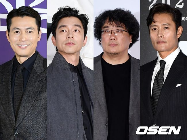 배우 정우성, 공유, 봉준호 감독, 이병헌이 코로나19 기부에 앞장서고 있다. OSEN DB