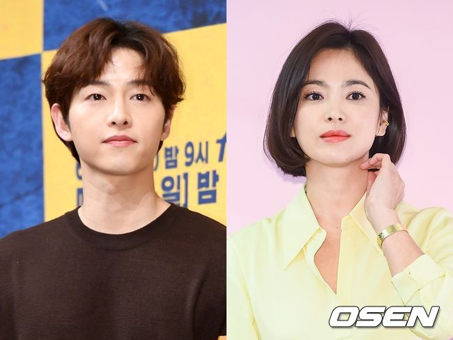 송중기(왼쪽)와 송혜교. OSEN DB