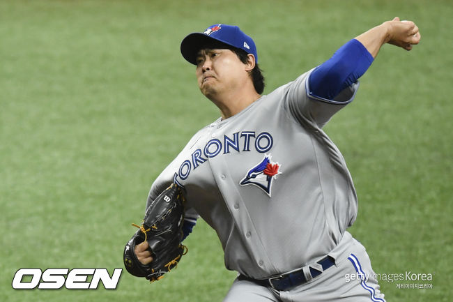 [사진] 토론토 류현진. ⓒGettyimages(무단전재 및 재배포 금지)