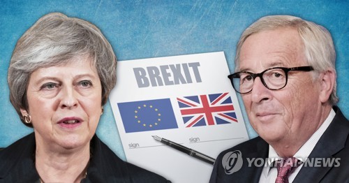 英-EU, 브렉시트 합의안 재논의? (PG)[최자윤 제작] 사진합성·일러스트 [사진출처] EPA