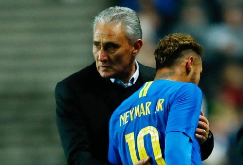 브라질 축구대표팀의 치치 감독과 스트라이커 네이마르 [브라질 뉴스포털 UOL]