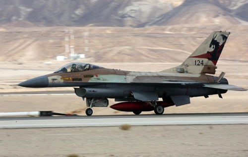 이스라엘 공군 F-16 전투기 [타스=연합뉴스]