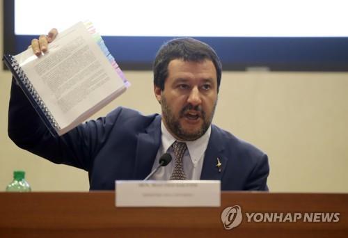 마테오 살비니 이탈리아 부총리 겸 내무장관 [AP=연합뉴스]