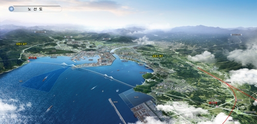 영일만 횡단구간 노선도[포항시 제공]