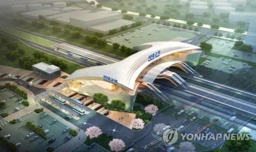 서대구 고속철도역 조감도[연합뉴스 자료사진]
