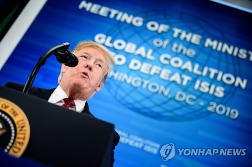 트럼프 "美, 시리아에서 돈 너무 많이 썼다…누군가 나설 때"    [AFP=연합뉴스]