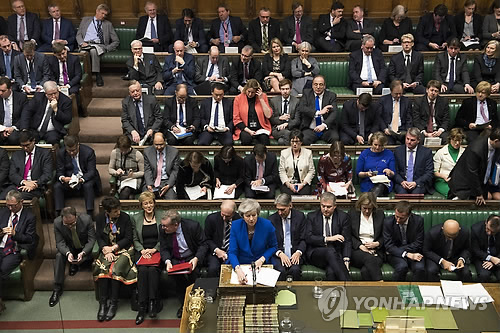 영국 하원, 12일 브렉시트 합의문 2차 승인투표 실시 예정 [AP=연합뉴스 자료사진]