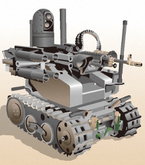 자율형살상무기시스템 이미지 [마이니치신문 캡처]