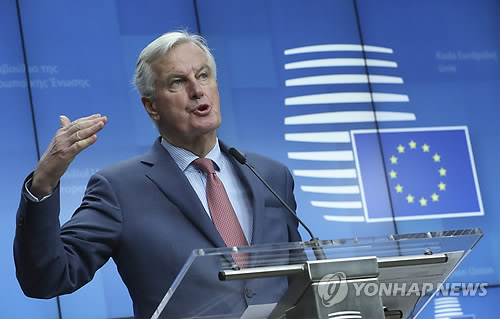 바르니에 EU측 브렉시트 협상 수석대표 [EPA=연합뉴스 자료사진]