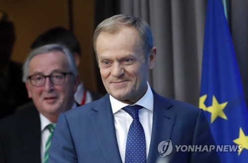 투스크 EU 정상회의 상임의장[EPA=연합뉴스 자료사진]