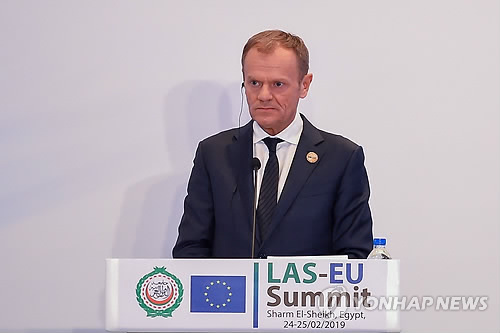 투스크 EU 정상회의 상임의장[AFP=연합뉴스 자료사진]