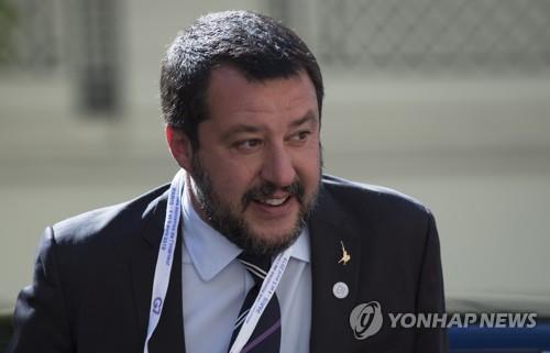 프랑스 파리에서 열린 G7 내무장관 회의에 참석한 마테오 살비니 이탈리아 부총리 겸 내무장관 [EPA=연합뉴스]