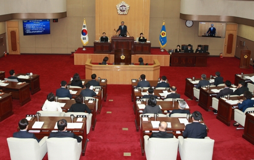 충북도의회 본회의장[충북도의회 제공]