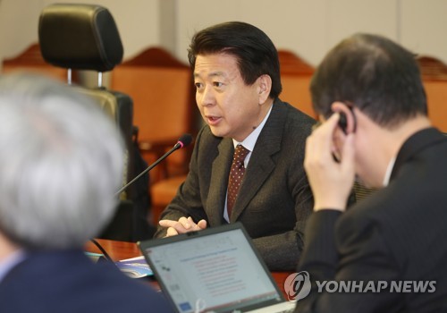 후쿠시마 원전사고 전문가 간담회서 인사말 하는 노웅래 위원장(서울=연합뉴스) 김현태 기자 = 11일 오전 국회 의원회관에서 열린 '후쿠시마 원전사고 8주기 국제전문가 초청간담회 : 후쿠시마의 현재와 대만의 에너지전환'에서 국회 과학기술정보방송통신위원회 노웅래 위원장이 인사말을 하고 있다. 2019.3.11 mtkht@yna.co.kr