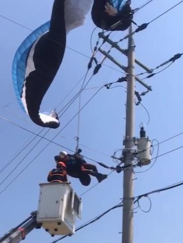 패러글라이더 구조[강진소방서 제공]