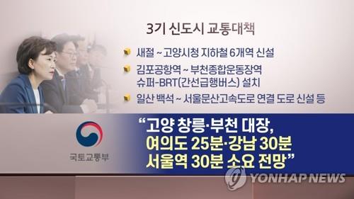 3기 신도시 교통대책[연합뉴스TV 제공]