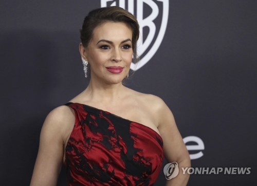 '성 파업' 제안한 배우 알리사 밀라노[AP=연합뉴스 자료사진]