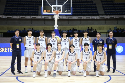 19세 이하 여자농구 대표팀.[대한민국농구협회 제공]