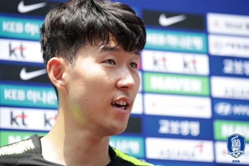 6월 A매치 때 소집됐던 축구 대표팀 간판 손흥민[대한축구협회 제공]