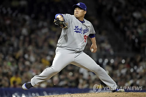 다저스 에이스 류현진[AP=연합뉴스 자료사진]