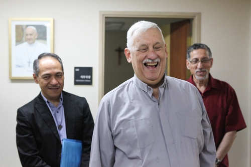 활짝 웃는 아르투로 소사 예수회 총장[한국천주교주교회의 제공]