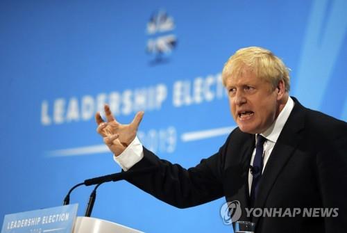 영국 차기 총리 유력 보리스 존슨 전 외무장관[AP=연합뉴스 자료사진]