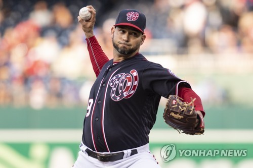 호투 펼친 아니발 산체스[USA 투데이 스포츠=연합뉴스]