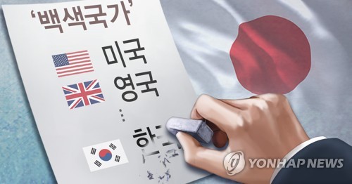 일본, 백색 국가 대상에서 한국 제외 가능성 (PG)[권도윤,정연주 제작] 일러스트