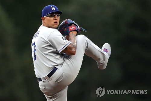 다저스 훌리오 우리야스[AFP=연합뉴스]