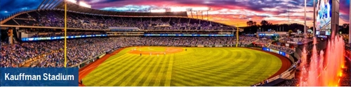 MLB 로열스 홈구장 카우프먼 스타디움 전경[로열스 홈페이지 캡처]