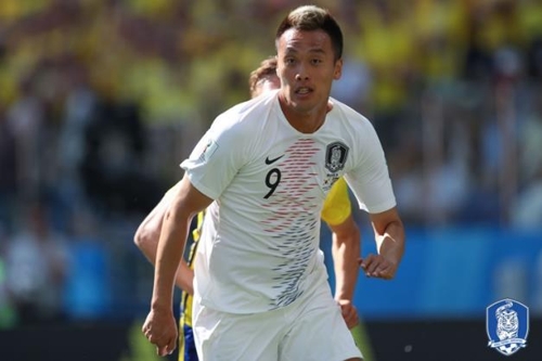 축구대표팀에 발탁된 장신 공격수 김신욱[대한축구협회 제공]