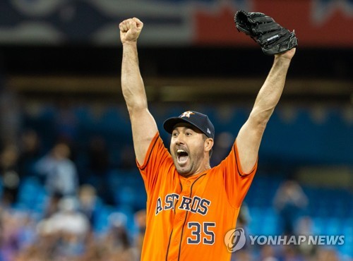 노히트노런 달성한 벌랜더[USA투데이=연합뉴스]