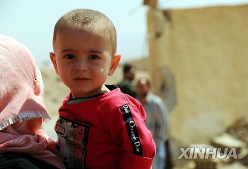 시리아 난민 어린이 [신화=연합뉴스]