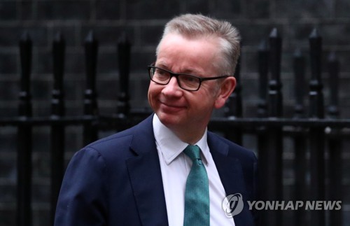 브렉시트를 총괄 지휘하는 마이클 고브 국무조정실장     [로이터=연합뉴스 자료사진]
