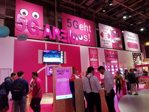 도이치 텔레콤 부스[촬영 채새롬]