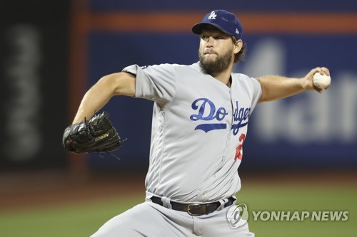 시즌 14승 거둔 다저스 좌완 커쇼 [AP=연합뉴스]
