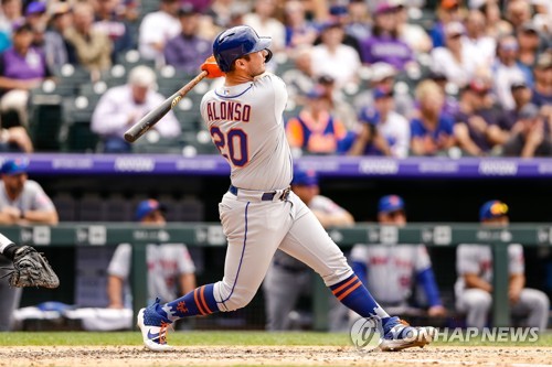 시즌 49호 홈런 친 알론소 [USA 투데이/로이터=연합뉴스]
