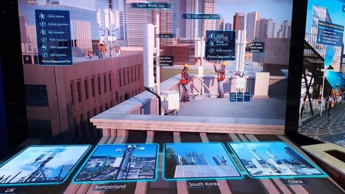 화웨이 선전본사 5G 전시장 '갈릴레오홀' 내부 [촬영 최현석]