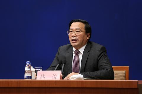 한쥔 중국 농업농촌부 부부장[환구망 캡처]