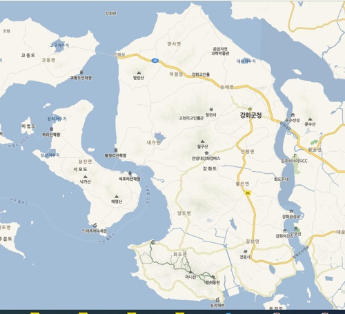 강화도와 석모도 [네이버 지도 캡처]