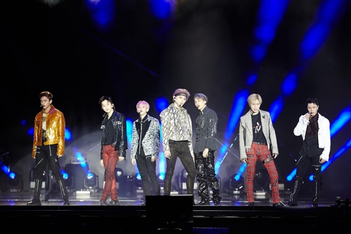 슈퍼엠 미국 할리우드 쇼케이스 현장[SM엔터테인먼트 제공]