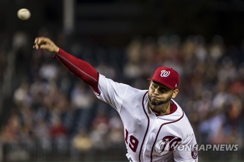 워싱턴 내셔널스 아니발 산체스[USA투데이=연합뉴스]