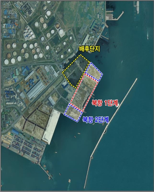 울산시 동북아 오일·가스 허브 북항 사업 부지[울산시 제공.재판매 및 DB 금지]