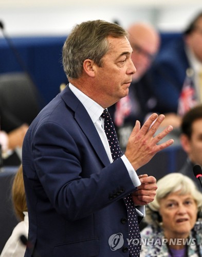 나이절 패라지 브렉시트당 대표 [EPA=연합뉴스]