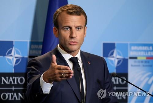 마크롱 프랑스 대통령[로이터=연합뉴스 자료사진]