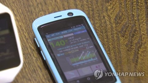 소아 당뇨 연속혈당측정기[연합뉴스TV 제공]
