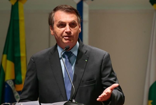 아마존 산불 관련 발언으로 논란을 부른 자이르 보우소나루 브라질 대통령 [국영 뉴스통신 아젠시아 브라질]